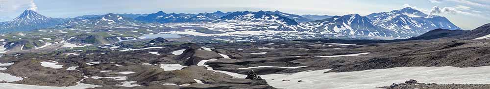 94 - Rusia - Kamchatka - panoramica desde el crater del volcan Gorely